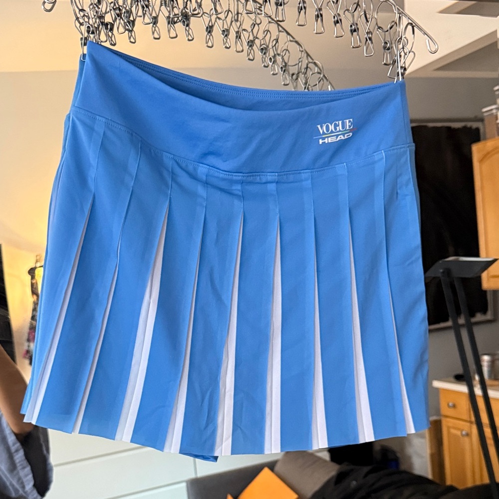 Vogue Blue and White Mini Skirt